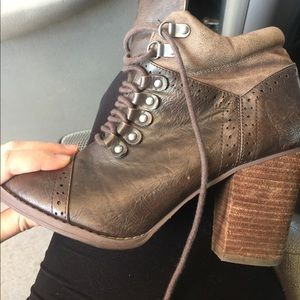 Brown "Not Rated" Booties Size 7.5